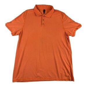 Zella Short Sleeve Polo Shirt Orange Size XL